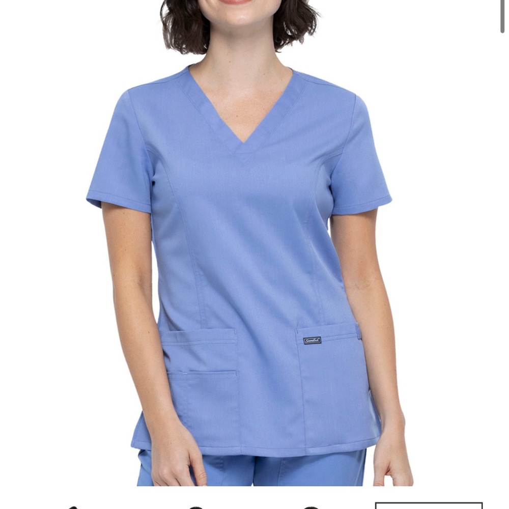 XXS Sanibel Ceil blue scrub set